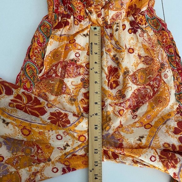 Free People Carmen Jumpsuit Off Shoulder Floral Wide Leg Size XS - Picture 12 of 14